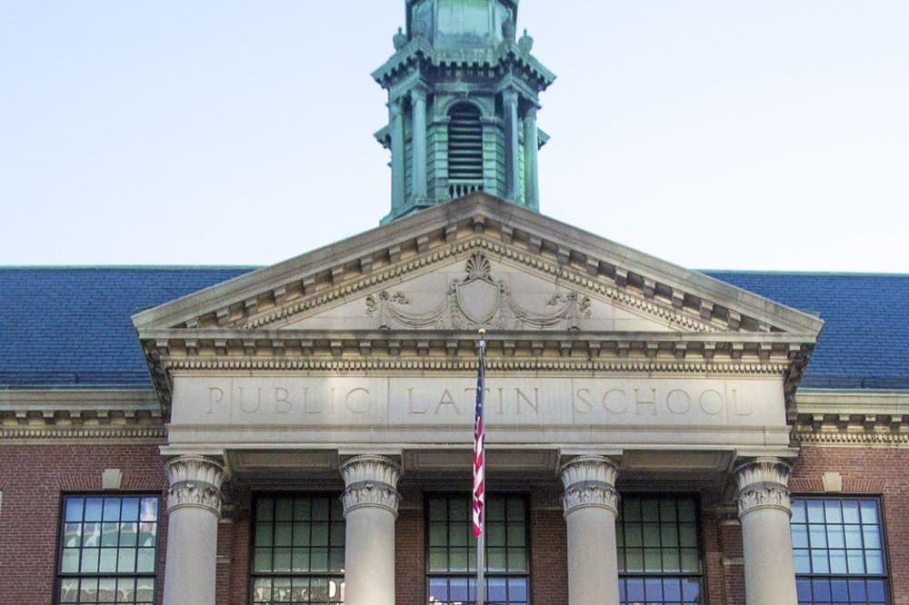 Boston Latin, founded in 1653, is the nation’s oldest public high school, while Boston English ranks among the oldest. (Jesse Costa/WBUR)