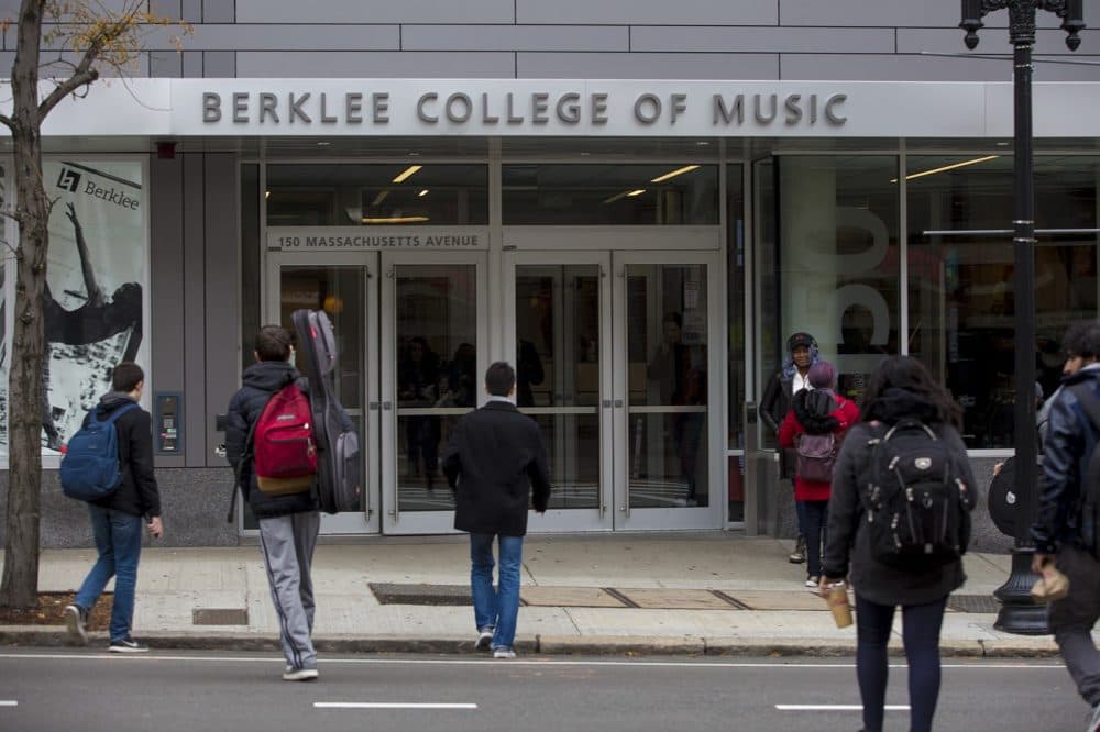 Berklee College of Music on Massachusetts Avenue in Boston. (Jesse Costa/WBUR)