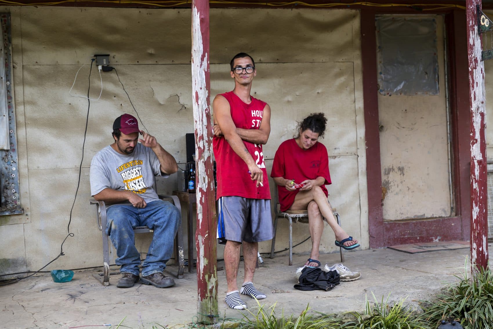 Chad, Daniel and Veronica in a still from the HBO documentary "Meth Storm." (501 Film LLC/Brent Renaud/Courtesy of HBO)