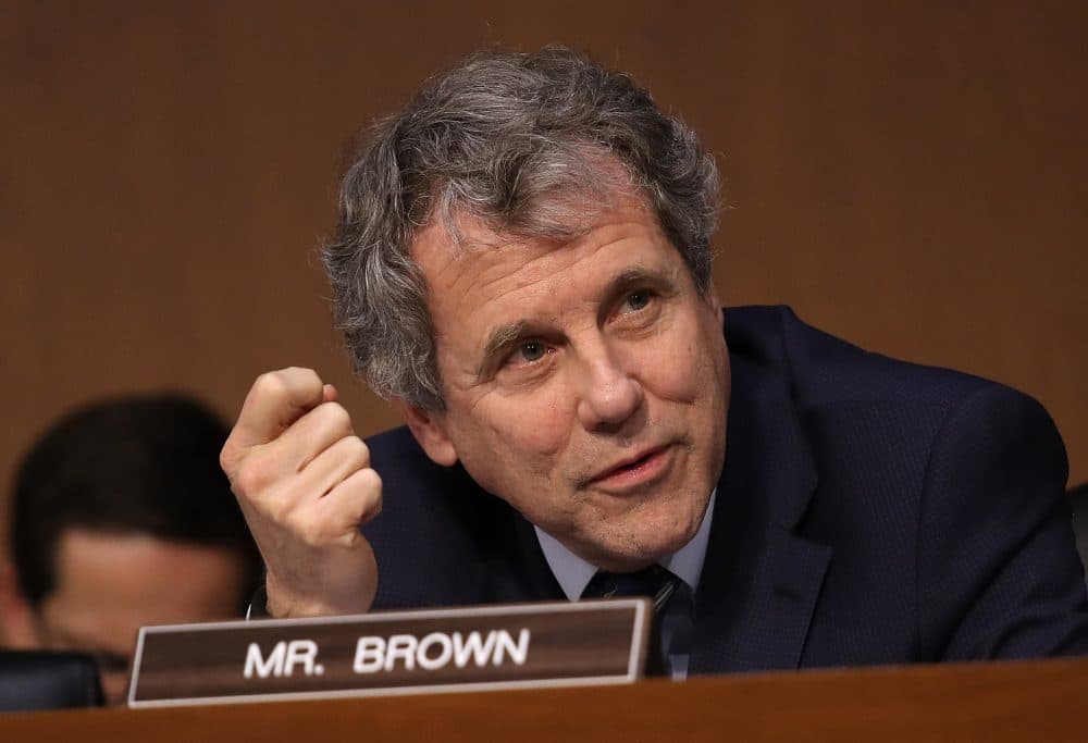 Sen. Sherrod Brown, D-Ohio, speaks during a markup of the Republican tax reform proposal Nov. 14, 2017 in Washington. (Win McNamee/Getty Images)