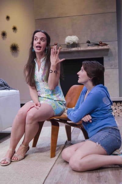 Lydia Barnett-Mulligan and Amanda Collins in &quot;Elemeno Pea.&quot; (Courtesy Kalman Zabarsky) 