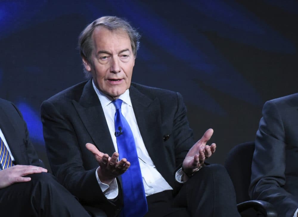 In this Tuesday, Jan. 12, 2016, file photo, Charlie Rose participates in the &quot;CBS This Morning&quot; panel in Pasadena, Calif. (Richard Shotwell/Invision/AP)
