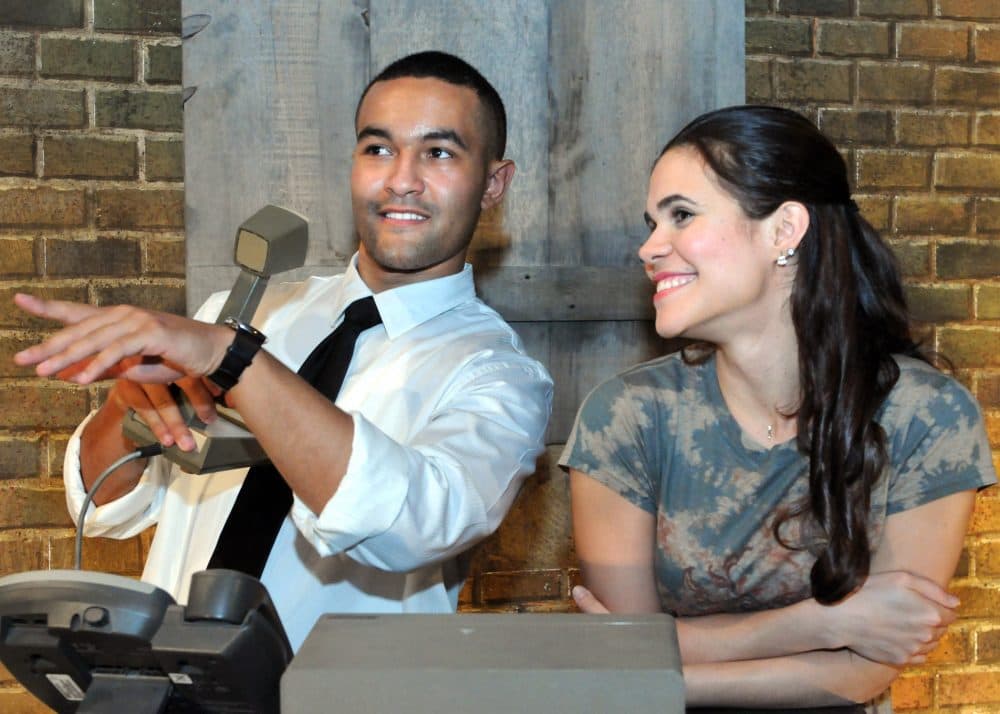 Darren Bunch as Benny and Laura Lebròn Rojas as Nina Rosario in Wheelock Family Theatre's production of &quot;In The Heights.&quot; (Courtesy Randy H. Goodman) 