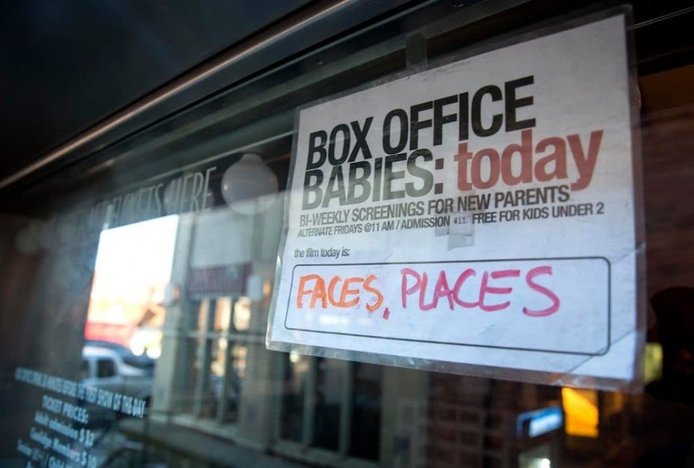Box Office Babies at the Coolidge Corner Theatre is free for kids under 2. (Robin Lubbock/WBUR)