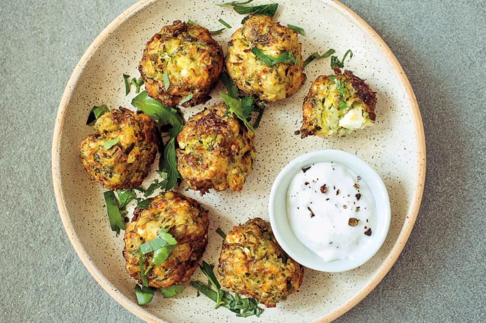 Joan Nathan's zucchini fritters. (Courtesy Knopf)