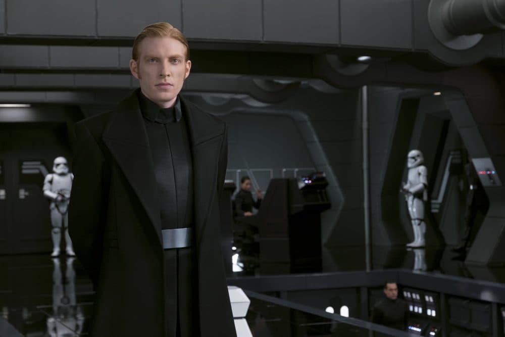 Donhnall Gleeson as General Hux. (Courtesy David James/Lucasfilm Ltd.)