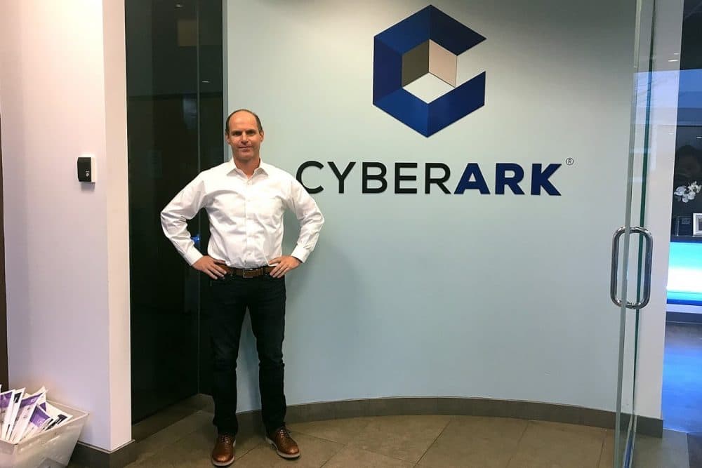 &quot;When it came down to choosing between New York and Boston, we very much chose (Boston) because of the talent, and the proximity to so many universities,&quot; said Udi Mokady, CEO of Cyberark. (Asma Khalid/WBUR)