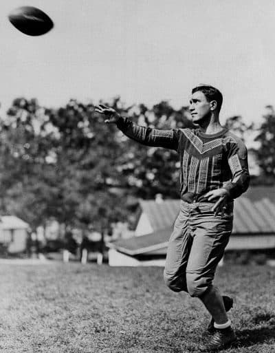 Friedman tossing a ball while playing for Brooklyn, Oct. 26, 1933. (AP)