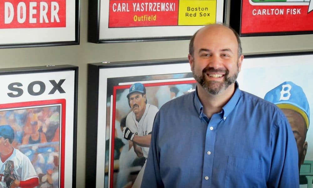 Josh Kantor at Fenway Park in December 2017. (Karen Given/WBUR)