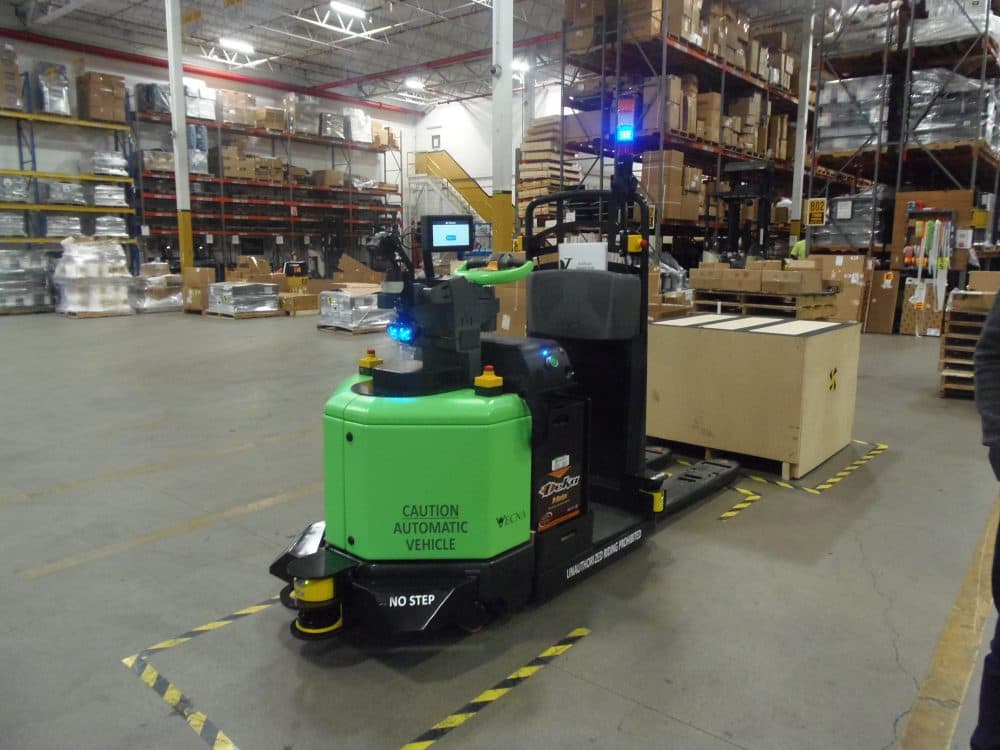 Vecna has created a range of automonous robots, some of which can handle nearly 1,000 lbs. (Courtesy of Vecna Robotics)