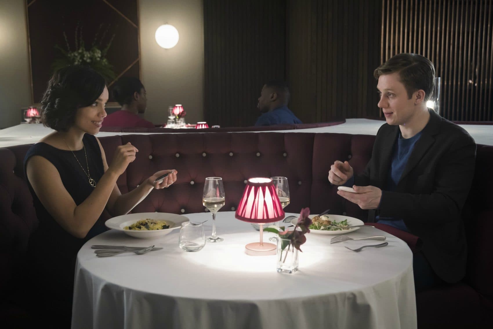 A scene from "Black Mirror's" "Hang the DJ" episode. (Courtesy Netflix)
