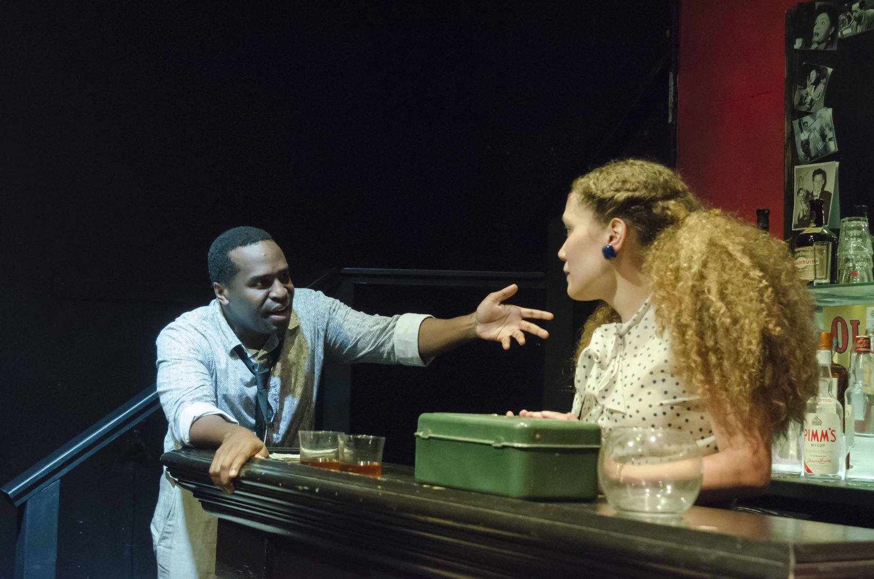 Omar Robinson and Evelyn Howe in Boston Playwrights' Theatre's "Lost Tempo." (Courtesy Kalman Zabarsky/BPT)