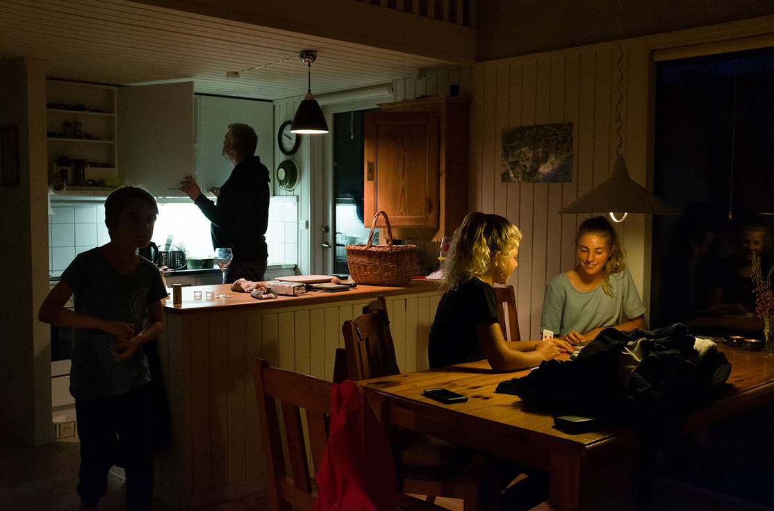 While she lived on Sine Christiansen's farm, Rachael cooked dinner for the family every night and photographed their daily life. (Photo by Rachael Cerrotti)