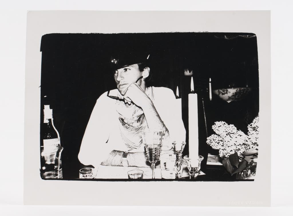 "Jon Gould at Peter Wise House East Falmouth." Gelatin silver print, 8 x 10 inches, stamped "Andy Warhol." (Courtesy John McInnis Auctioneers)