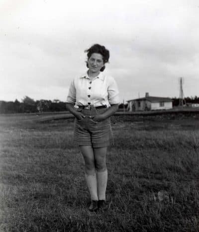 Hana Dubova on a farm in Denmark circa 1942 (Courtesy of Rachael Cerrotti)