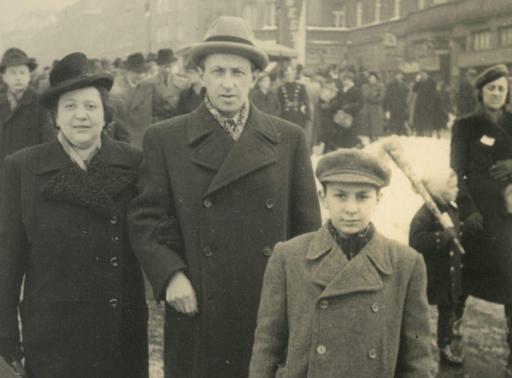 Hana's parents and her younger brother, Petr, in 1941, the year before all three of them would be deported to a concentration camp. None of them survived the war. (Courtesy of Rachael Cerrotti)