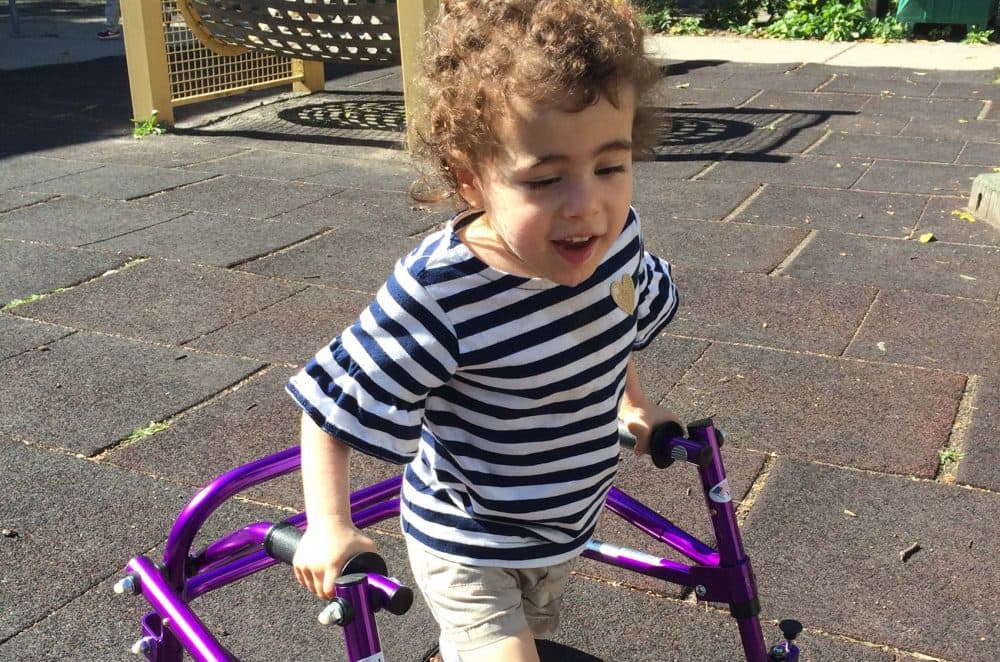 Lucy Karp, 3, during recess at the Henderson School. (Courtesy of Roy Karp)