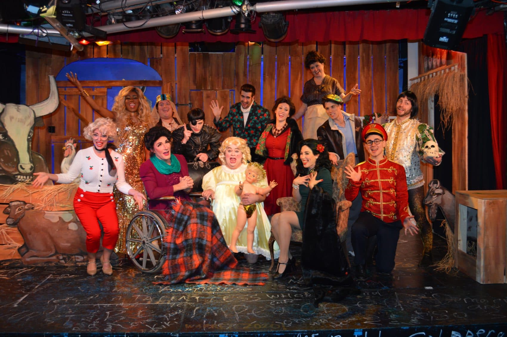The cast of &quot;Whatever Happened To Baby Jesus?&quot; (Courtesy Michael von Redlich)