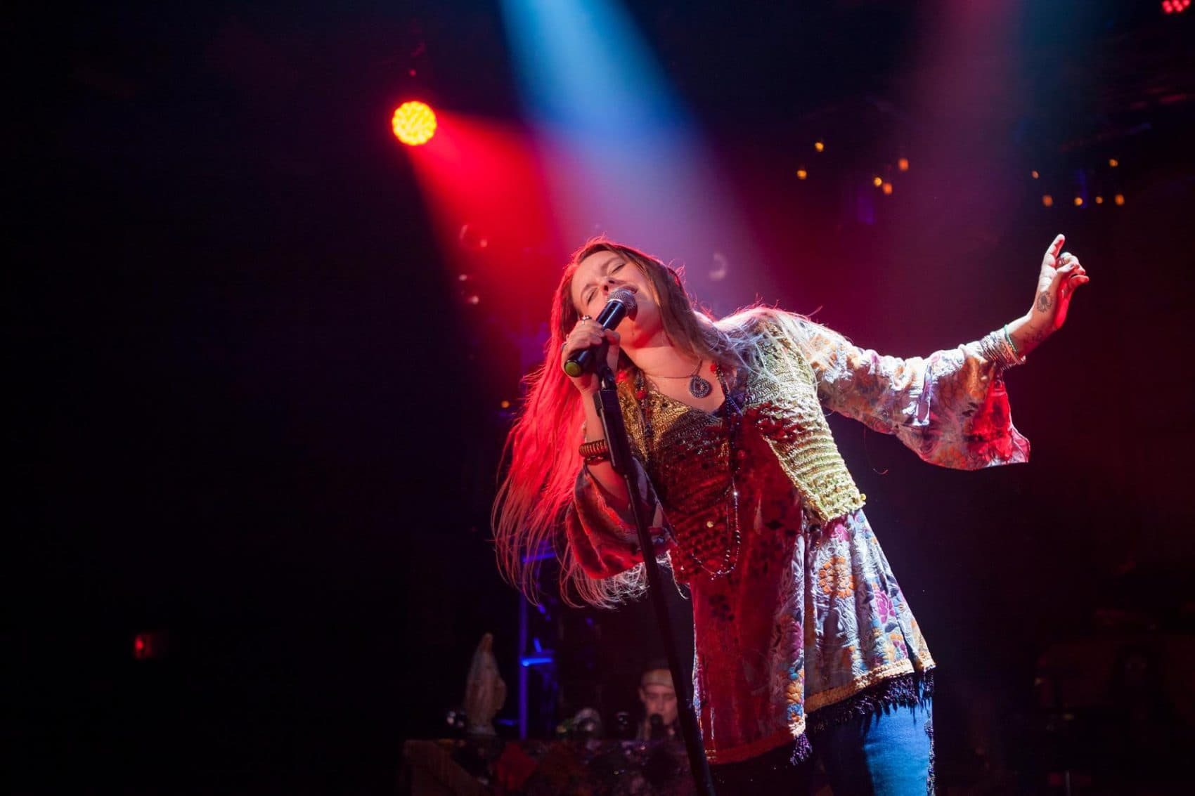 Kelly McIntyre as Janis Joplin on stage. (Courtesy Randy Johnson)