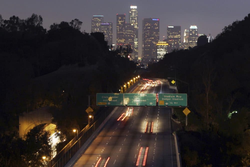 The Arroyo Seco Parkway as it approaches downtown Los Angeles, in 2010. (Kim Johnson Flodin/AP)