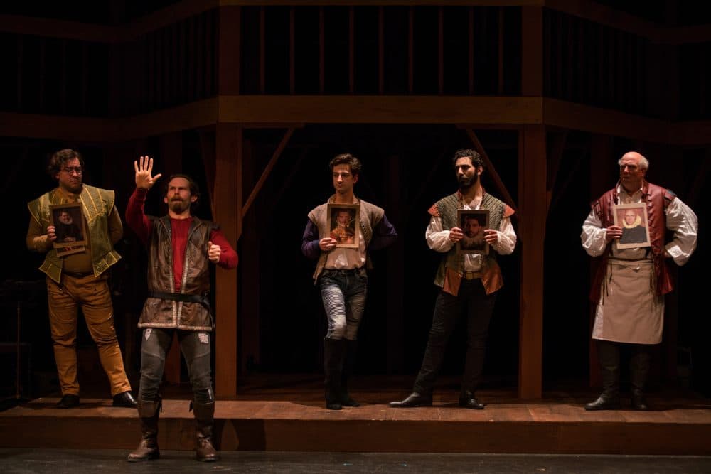 From left to right, Paul Alperin, Jeff Marcus, Edward Rubenacker Zaven Ovian and Steve Auger in &quot;Shakespeare in Love.&quot; (Courtesy Nile Hawver/Nile Scott Shots)