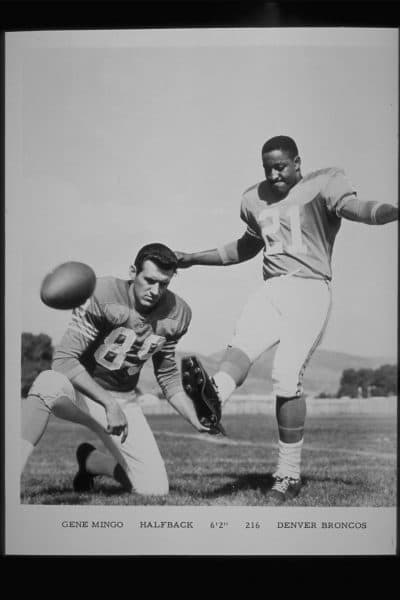 Gene Mingo was the first black kicker in the AFL and NFL. (Courtesy Denver Broncos)