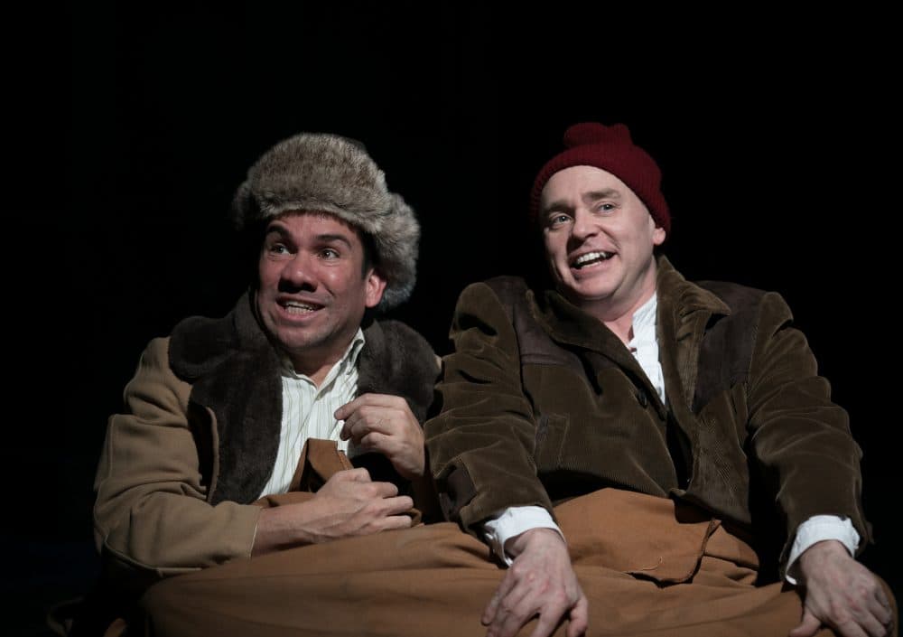 Tony Castellanos as Wilson Mizner and Neil A. Casey as Addison Mizner in &quot;Road Show.&quot; (Courtesy Maggie Hall)