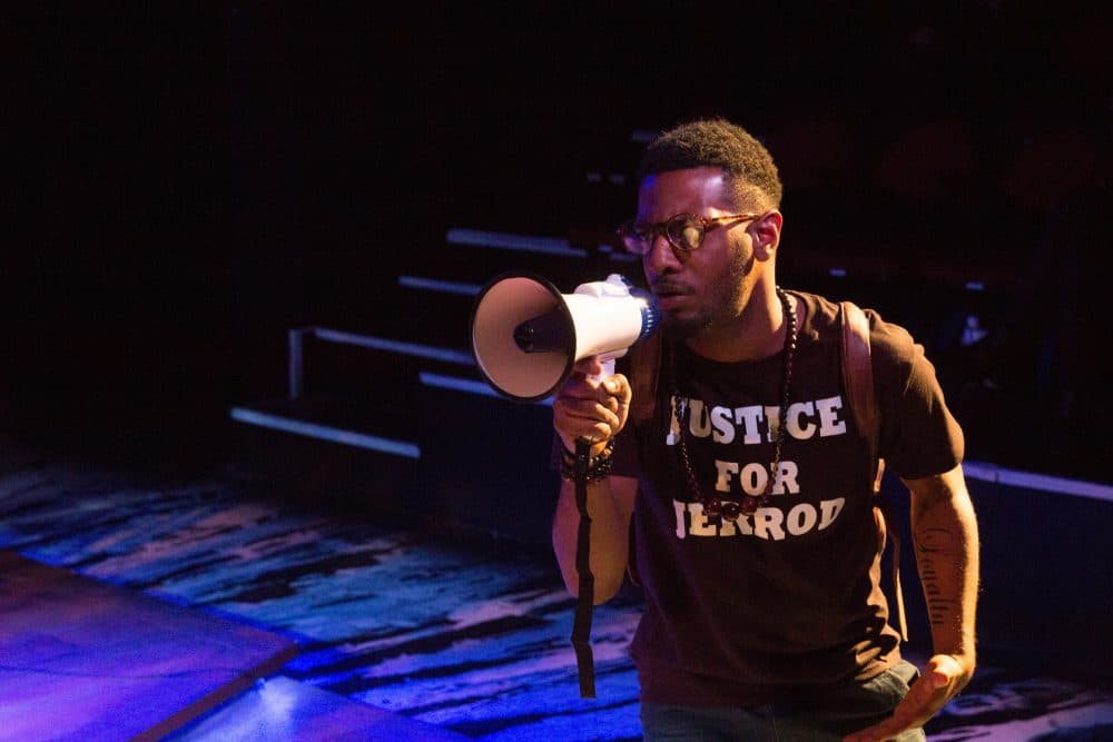 Kadahj Bennett as Verb, a newly inspired man of action. (Courtesy Paul Fox/Company One)