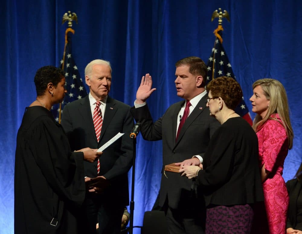 Boston Mayor Marty Walsh Takes Oath For Second Term Wbur News 6301