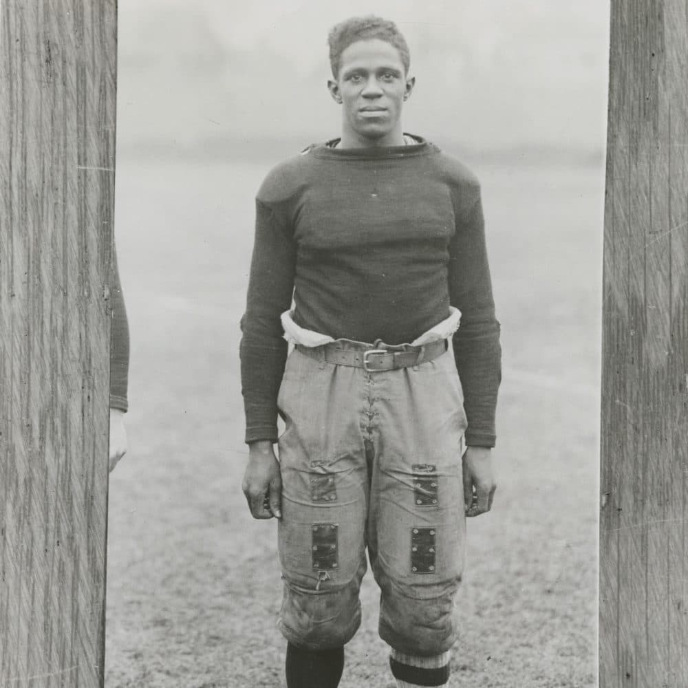 Fritz Pollard was a star running back for Brown University. He had to endure racism and death threats during his time there. (John Hay Library, Brown University) 
