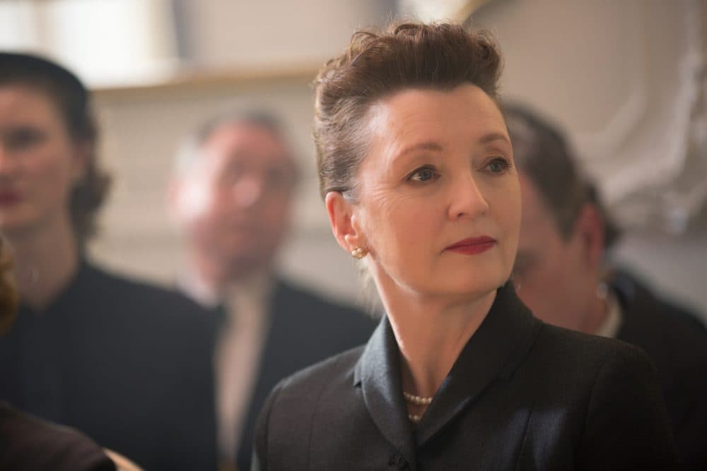 Lesley Manville as Cyril Woodcock in &quot;Phantom Thread.&quot; (Courtesy Laurie Sparham/Focus Features)