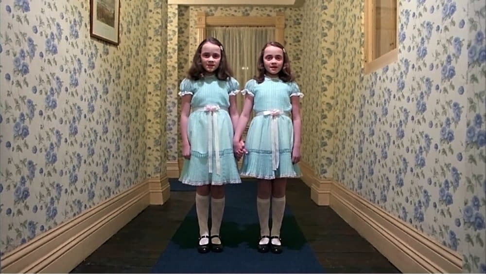 Lisa and Louise Burns play the infamous twins in &quot;The Shining.&quot; (Courtesy Coolidge Corner Theatre)