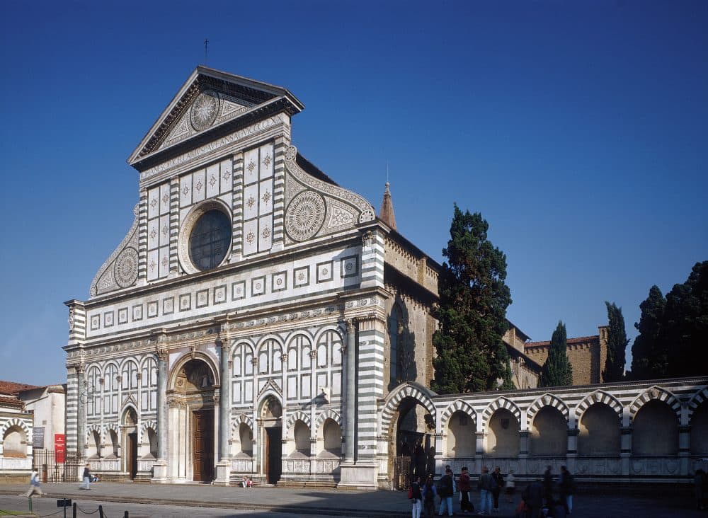 The facade of Santa Maria Novella in Florence. (Courtesy Scala/Art Resource, NY)