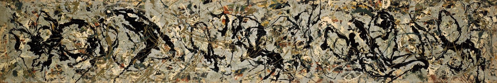 Jackson Pollock's "Number 10," created in 1949. (Courtesy Tompkins Collection, Arthur Gordon Tompkins Fund and Sophie M. Friedman Fund/Pollock-Krasner Foundation/Artists Rights Society/Museum of Fine Arts, Boston)