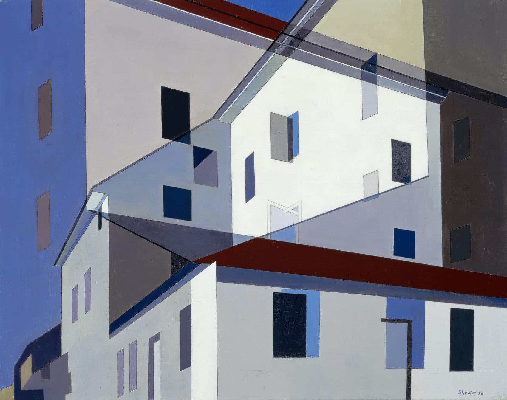 Charles Sheeler's "On a Shaker Theme," 1956. (Courtesy Stephen and Sybil Stone Foundation/Museum of Fine Arts, Boston)