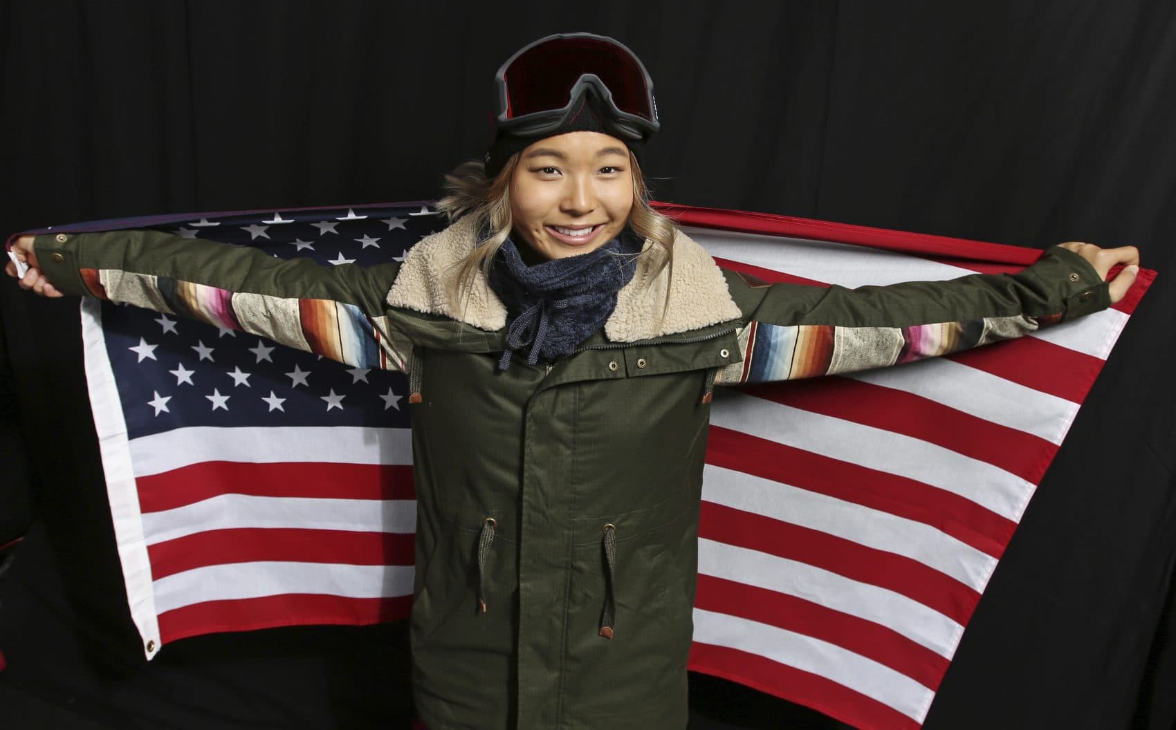 United States Olympic Winter Games Snowboarder Chloe Kim poses for a portrait at the 2017 Team USA Media Summit Monday, Sept. 25, 2017, in Park City, Utah. (Rick Bowmer/AP)