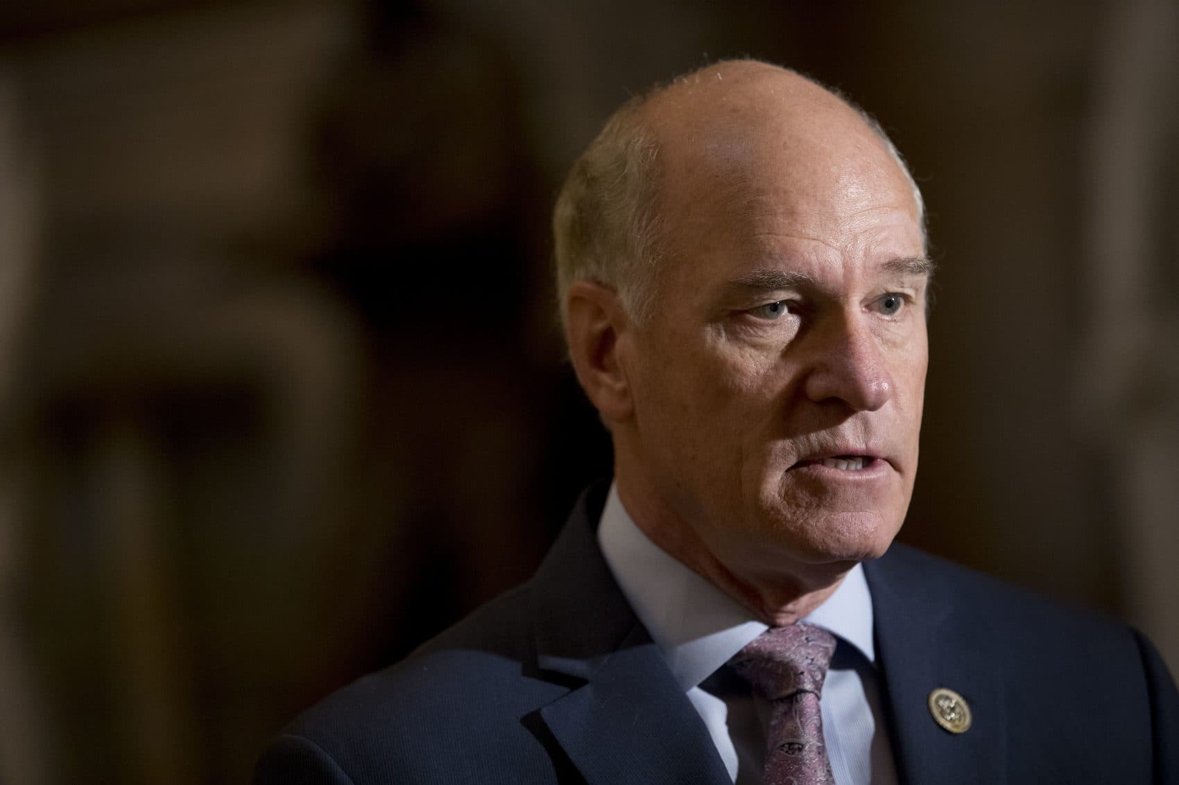 Rep. Bill Keating, D-Mass., speaks to a reporter on Capitol Hill, Wednesday, Nov. 1, 2017, in Washington. (Andrew Harnik/AP)