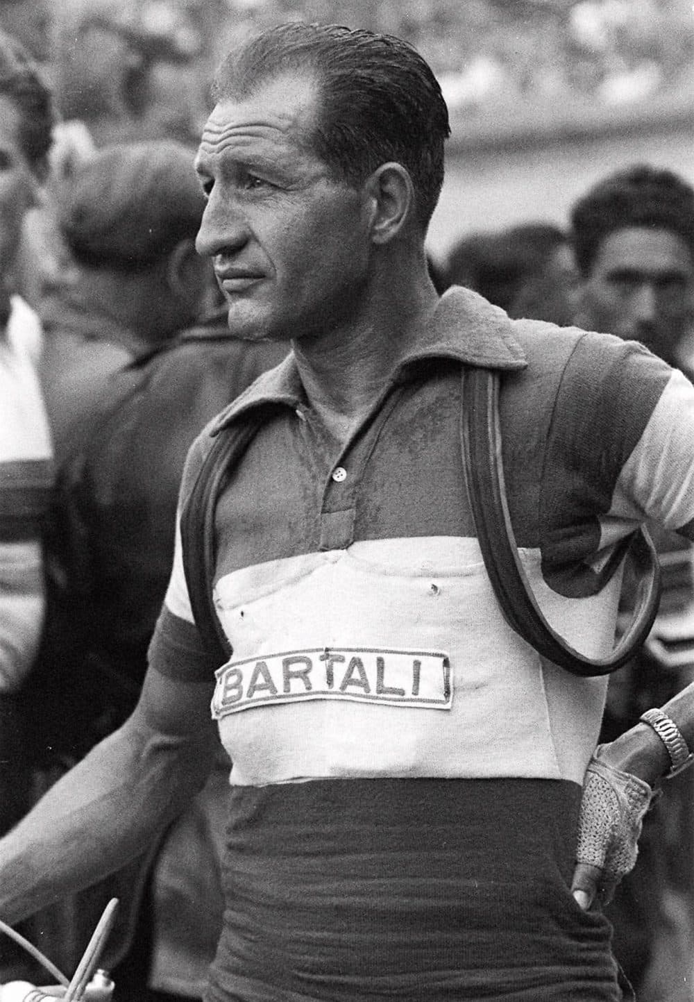 Italian cycling great Gino Bartali, seen in this 1953 picture, whose victory in the 1948 Tour of France may have averted a political insurrection at home. In 1948, the nationwide enthusiasm touched off by Bartali's victory in the prestigious French Tour helped to ease political tensions over the shooting and wounding of Communist leader Palmiro Togliatti. Several historians suggested thatelation over Bartali's win avoided an insurrection by Italian communists. (AP Photo)