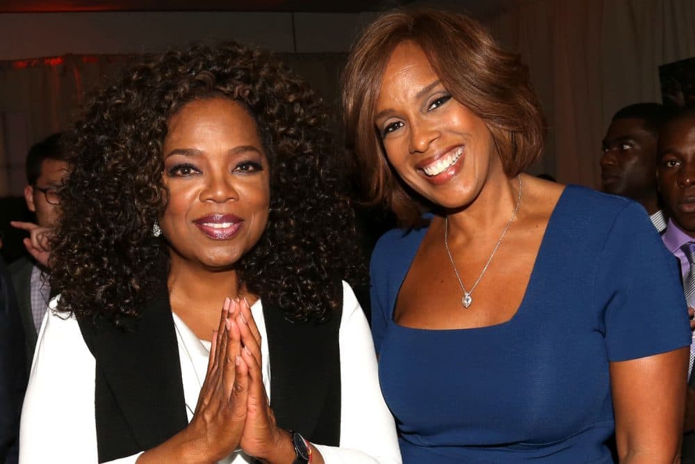 Oprah Winfrey, left, and Gayle King attend the after-party for the premiere of the Oprah Winfrey Network's (OWN) documentary series &quot;Belief&quot;, at The TimesCenter on Wednesday, Oct. 14, 2015, in New York. (Photo by Greg Allen/Invision for The Hollywood Reporter/AP Images)