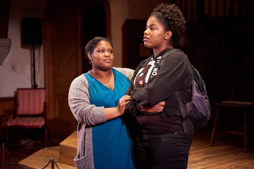 Regine Vital (left) as Hope Williams and Christa Brown (right) as Julia Williams for the Open Theater Project's production of &quot;An Education in Prudence&quot; (Courtesy of Matt McKee Photography)