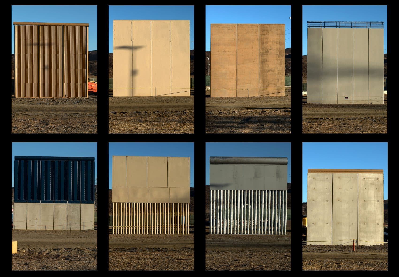 Trump Surveys Border Wall Prototypes In 1st Presidential Visit To ...