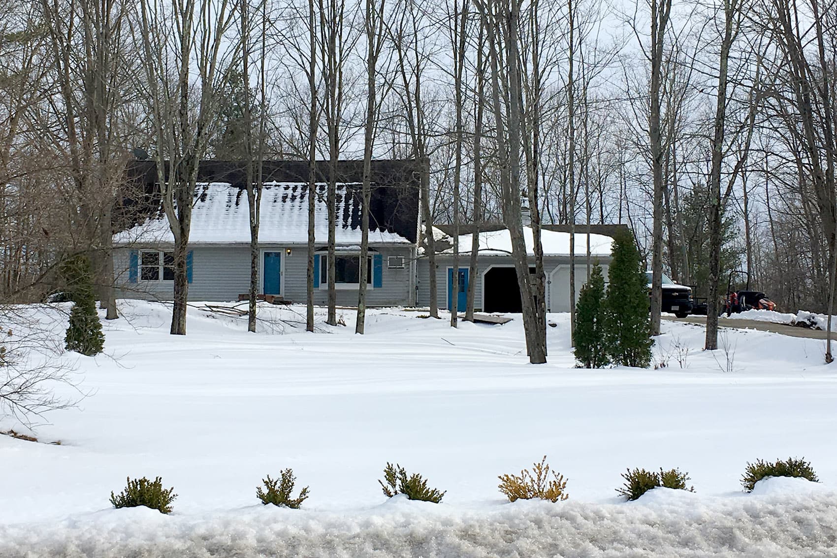 The Bermudez family home in West Brookfield. (Shannon Dooling/WBUR)