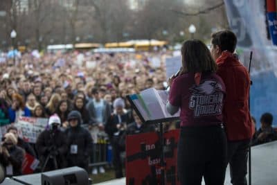 Photos: In Boston, 'March For Our Lives' Protesters Cry Out Against Gun Violence
