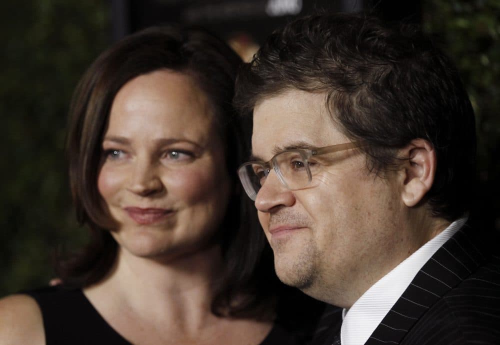 Patton Oswalt, right, and Michelle Eileen McNamara arrive at the premiere of &quot;Young Adult&quot; in Beverly Hills, Calif., Thursday, Dec. 15, 2011. (Matt Sayles/AP)