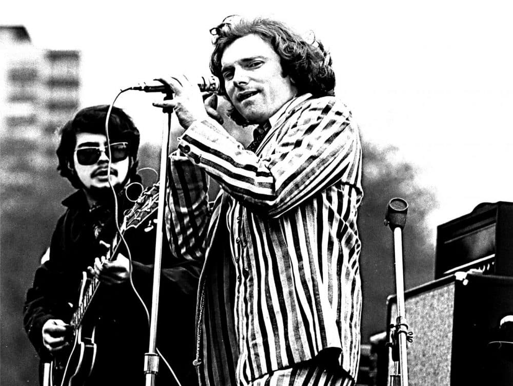 Van Morrison performing at Spring Sing on Boston Common in 1968. (Courtesy Penguin Random House)
