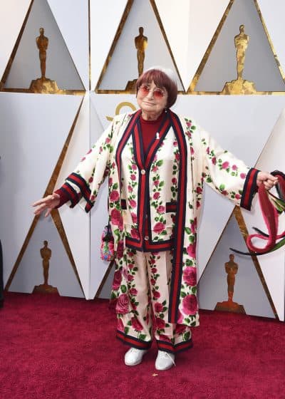 Agnes Varda arrives at the Oscars. (Jordan Strauss/Invision/AP)