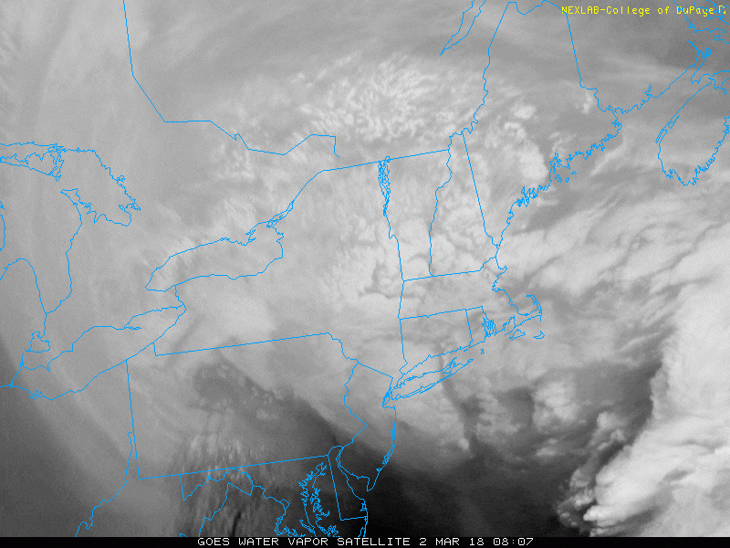A strong storm was developing south of New England early Friday. (Courtesy COD Weather)