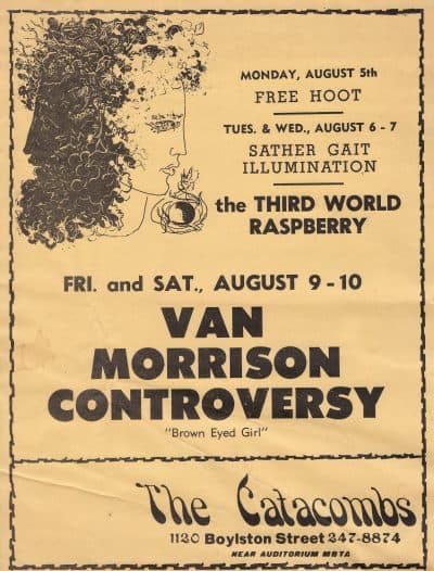 Poster for the shows at which Van Morrison debuted the &quot;Astral Weeks&quot; material. (Courtesy Penguin Random House)