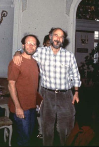 Jeff Hall (left) and Michael Rosbash became friends over their shared loves of science, sports and Mel Brooks movies. (Courtesy Michael Rosbash)
