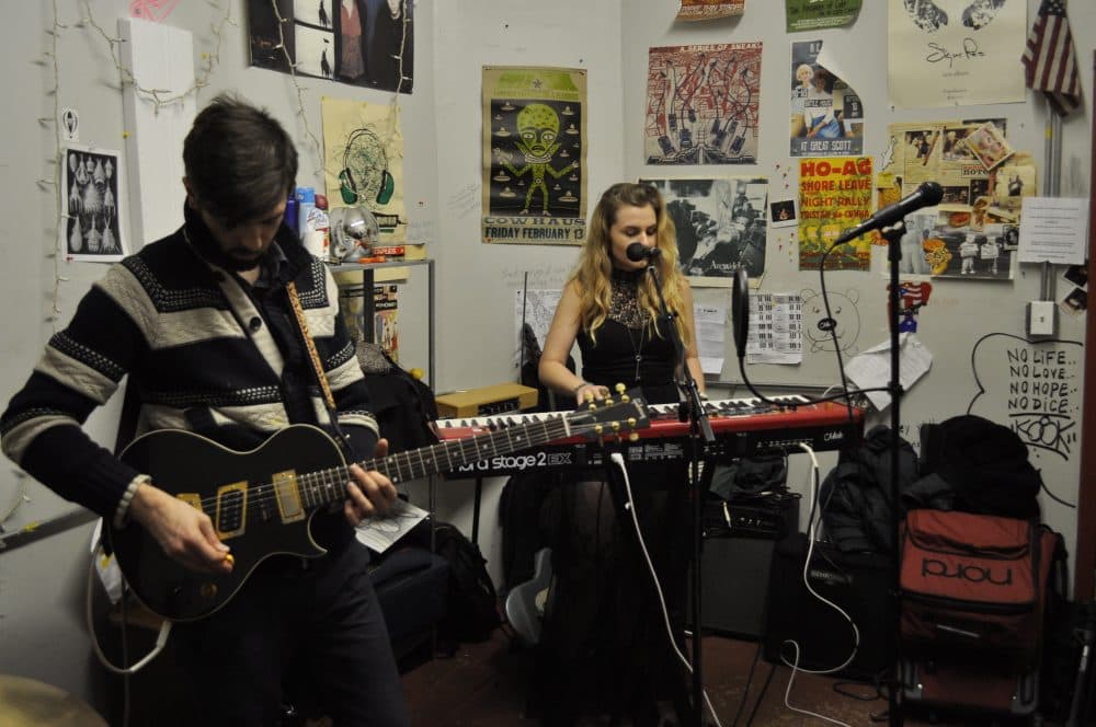 The band Miele performing in the EMF space. (Courtesy Austin Su)